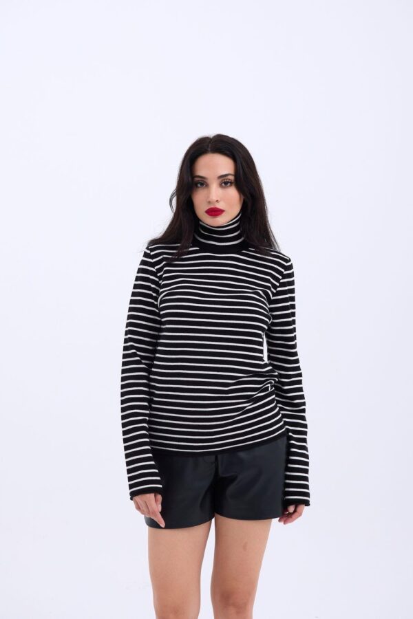 4213 TRİKO ÇİZGİLİ BALIKÇI SALAŞ-ANTRASİT-SİYAH