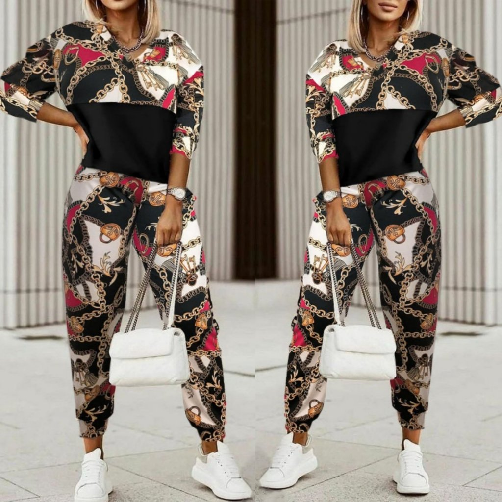 Kadın Uzun Kollu V Yaka Göğüs Altı Kadife Detay Mikro Ikili Takım - Görsel 3