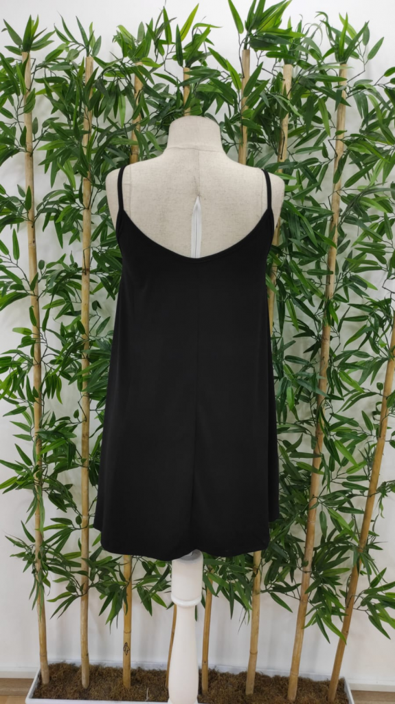 Kadın Askılı Yaka Dantel Detay Sandy Gecelik Elbise - Görsel 7