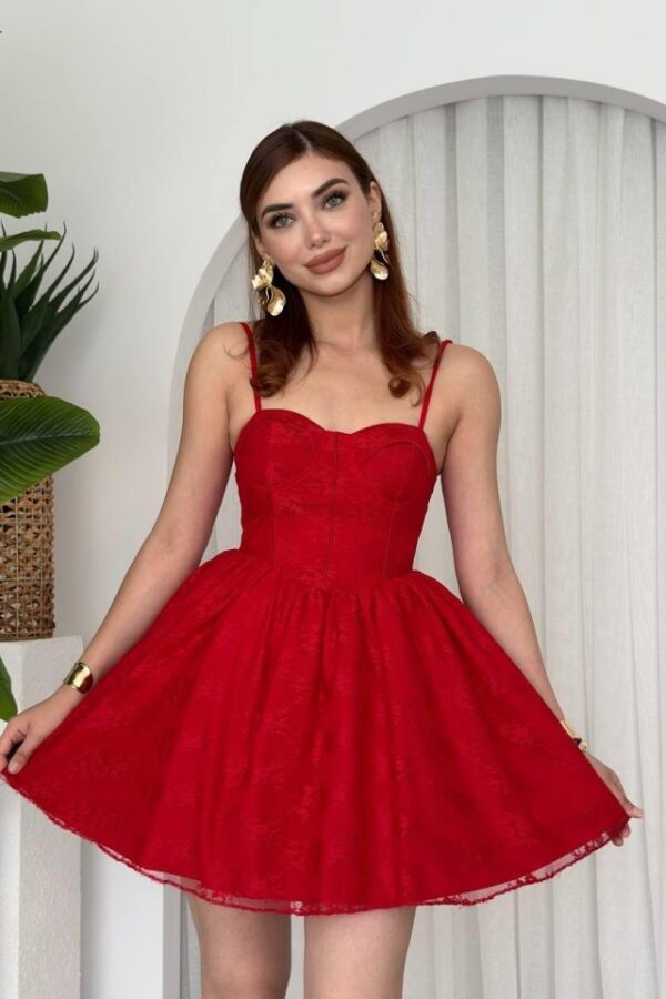 Toba İp Askılı Elbise