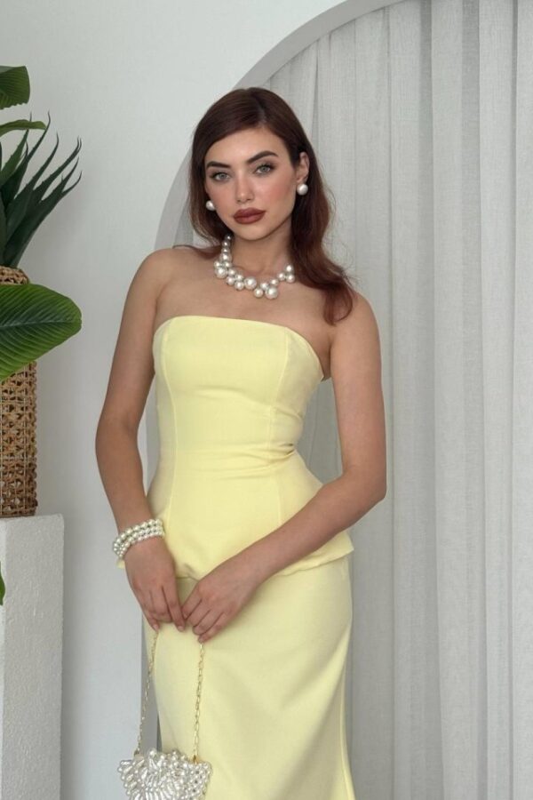 Spas Straplez Elbise