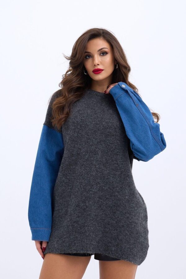 7281 TRİKO KOT-GRİ