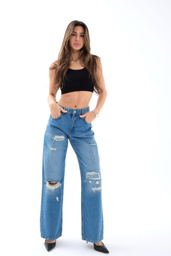 7181 KOT PANTOLON-MAVİ