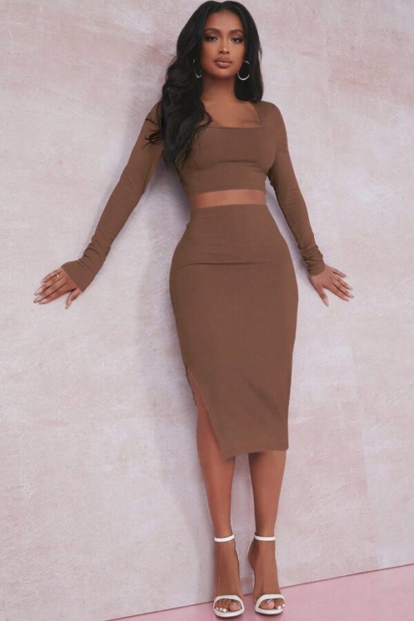 Kadın Siyah Kaşkorse Kumaş İkili Takım