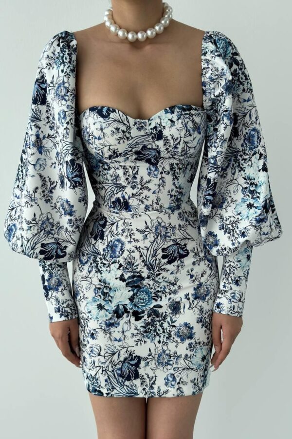 Arlon Balon Kollu Mini Elbise