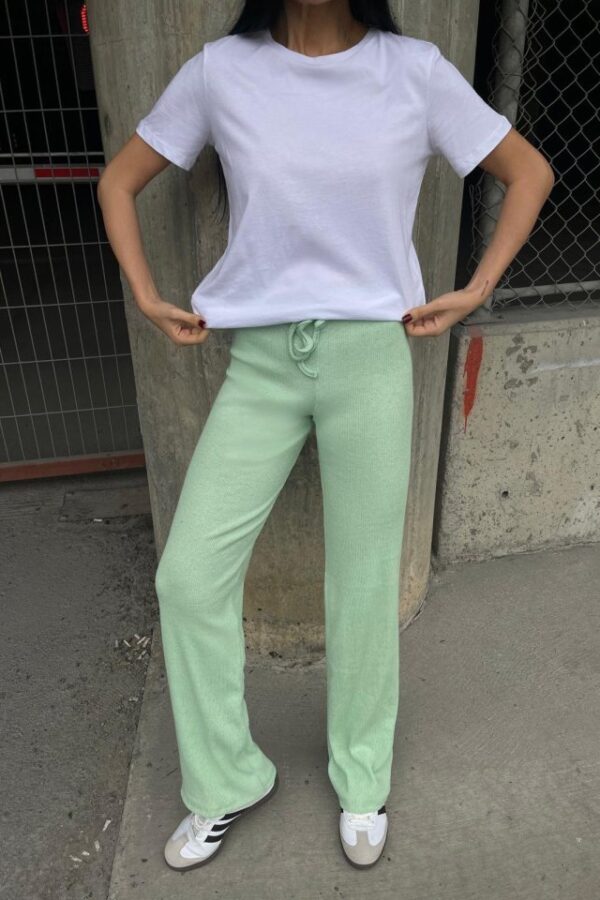 Kadın Kaşkorse Kumaş Ispanyol Paça Pantolon