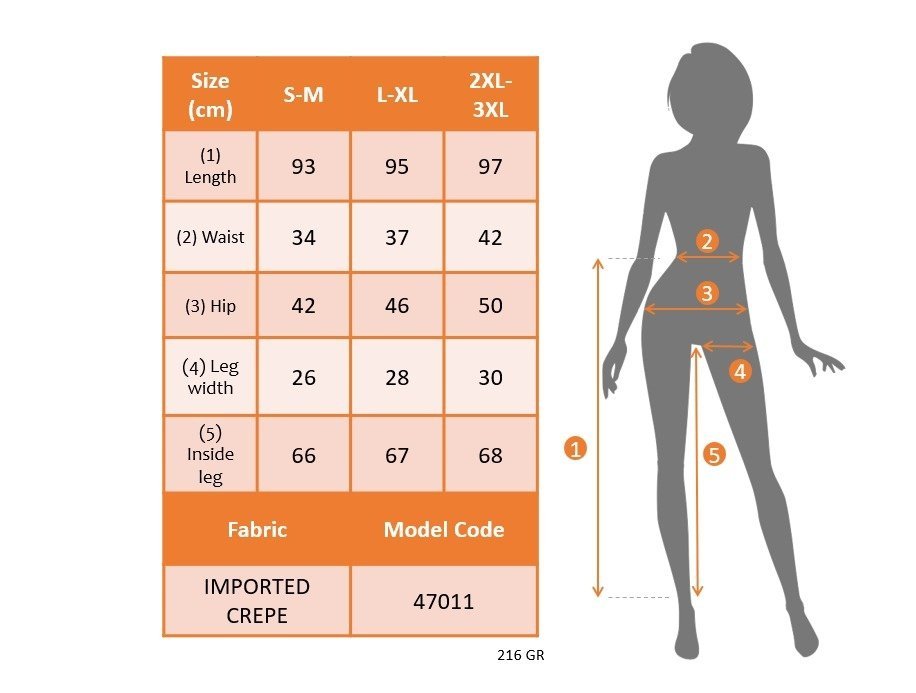 Kadın Yüksek Bel Ithal Krep Pantolon - Görsel 13