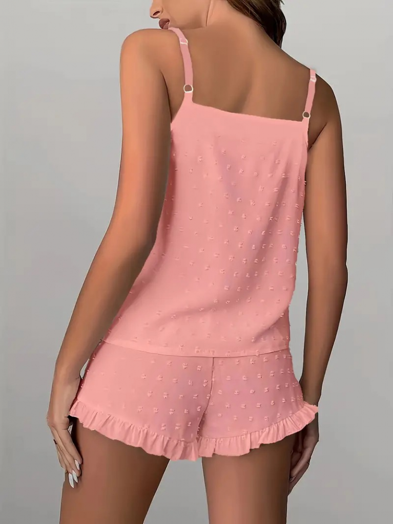 Kadın Ip Askılı Atlet Ve Alt Pon Pon Detaylı Aerobin Shortlu Takım - Görsel 4