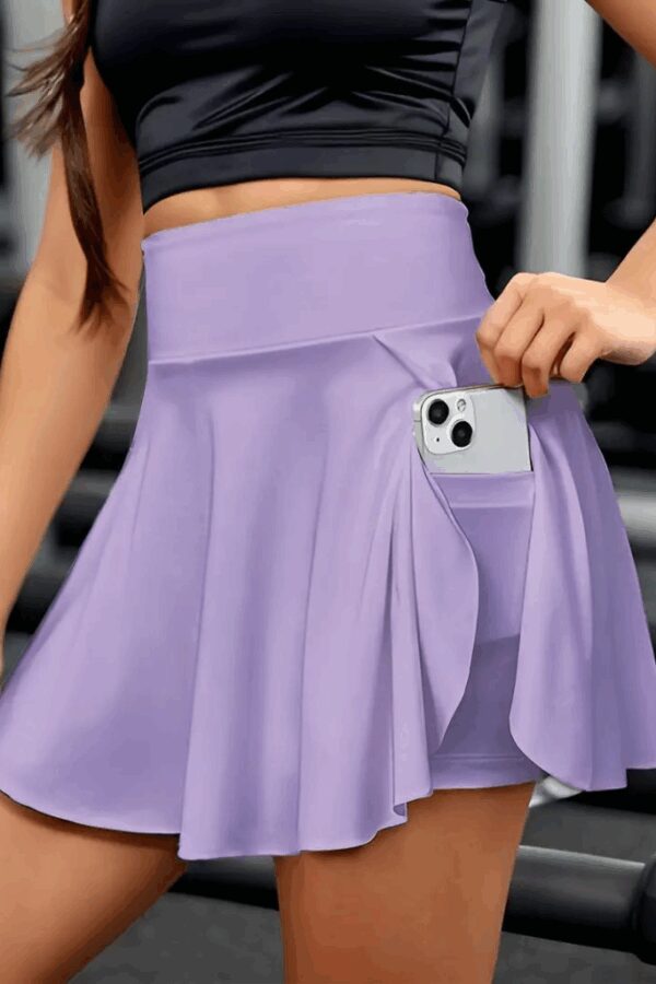 Kadın Yüksek Bel Cepli Sandy Short Etek