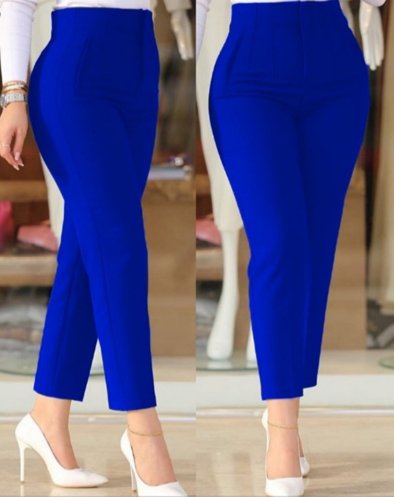 Kadın çima Detay Ithal Krep Pantolon - Görsel 2