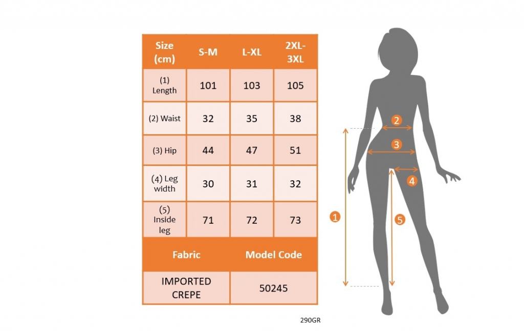 Kadın Beli Zincir Detay Ithal Krep Pantolon - Görsel 8