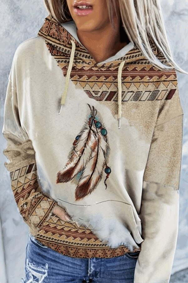 Kadın Uzun Kollu Kapşonlu Bağcıklı şardonlu Dalgıç Bluz