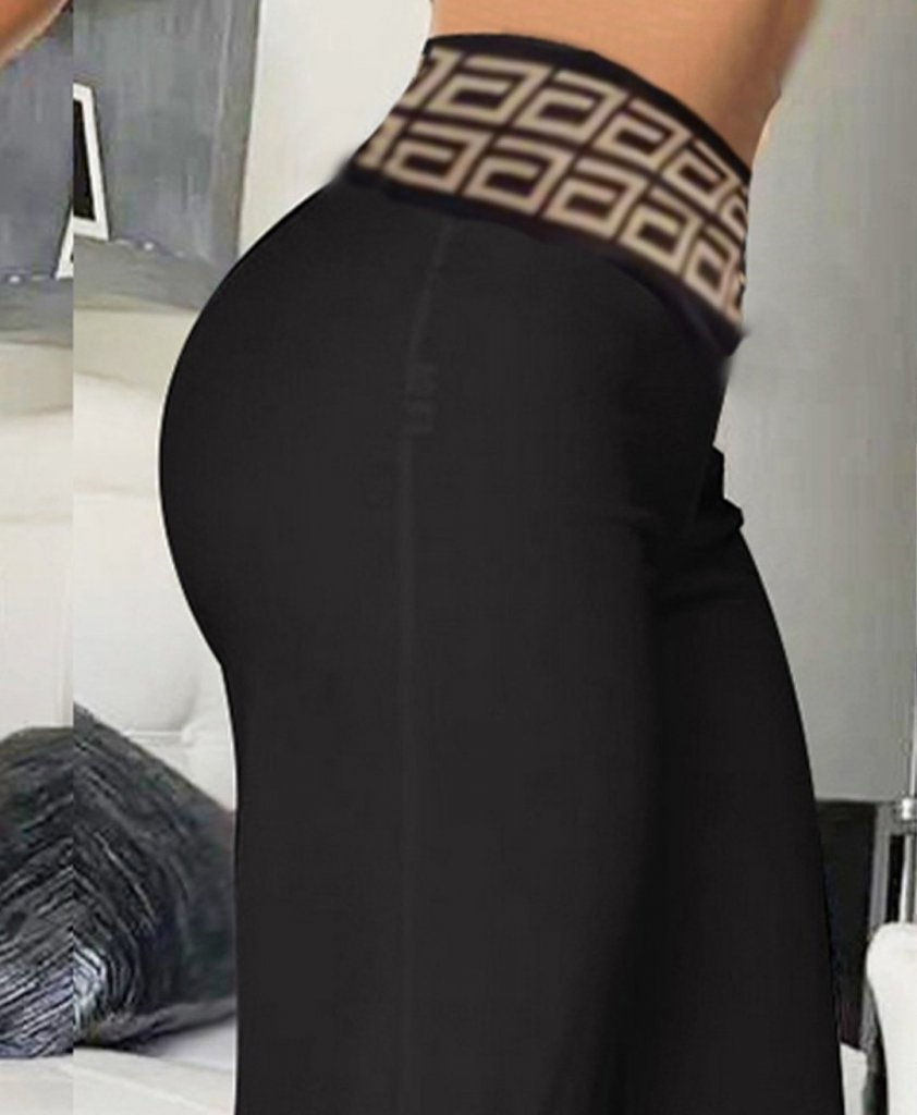 Kadın Belde Kruvaze Ve Ribana Detay Ispanyol Paça Ithal Krep Pantolon - Görsel 2