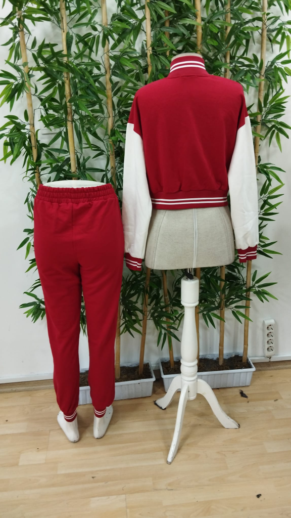 Kadın Uzun Kollu Hakim Yaka önden Düğmeli Ceket Pantolon şardonlu Iki Iplik Ikili Takım - Görsel 12