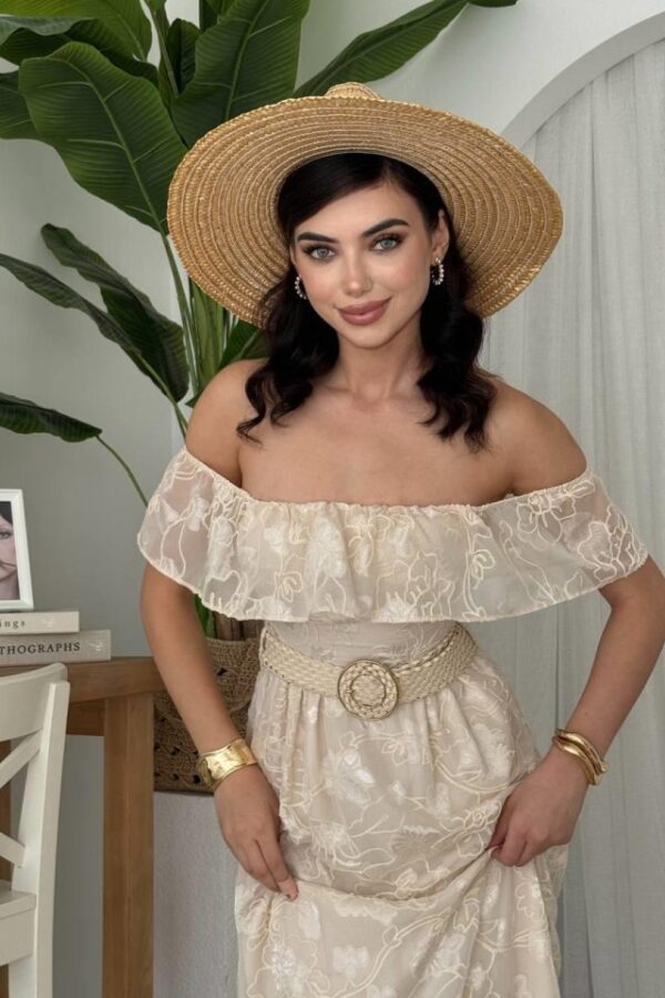 Reget Kemerli Elbise