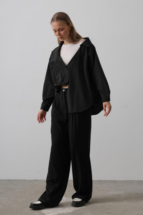 Atlet Detaylı Gömlek - Taş