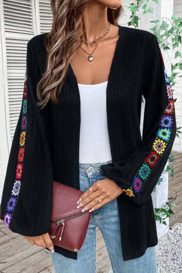 Kadın Uzun Kollu önü Açık şardonlu Kaşkorse Ceket