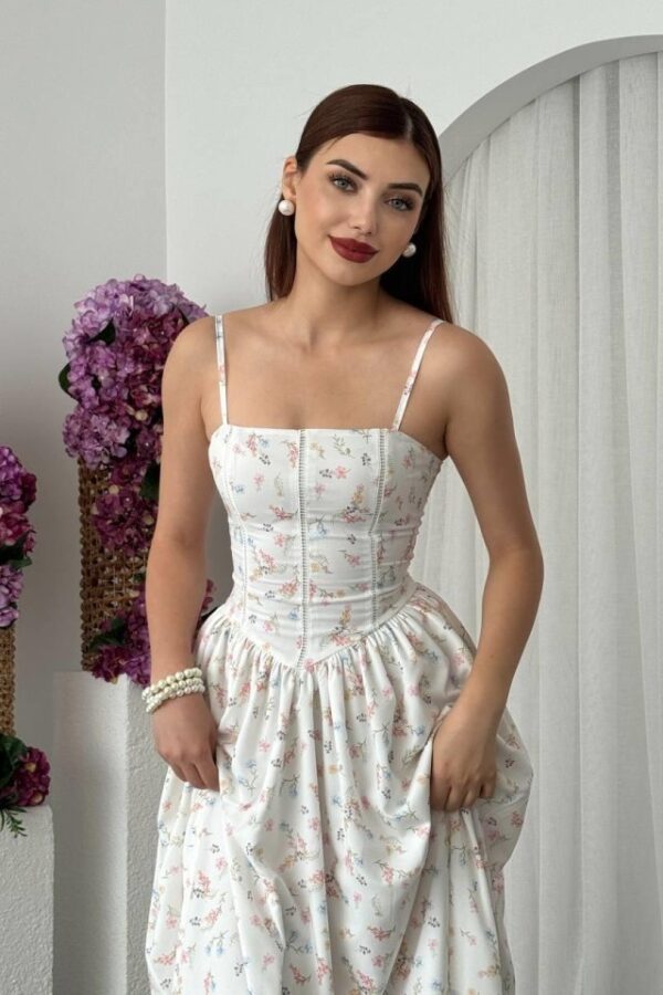 Pars İp Askılı Elbise