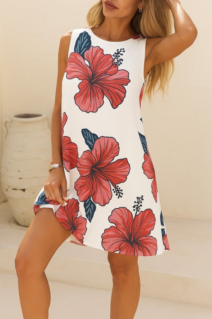 Kadın Kolsuz Sırttan Bağlamalı Fırfırlı Leopar Desenli Süprem Elbise - Görsel 11