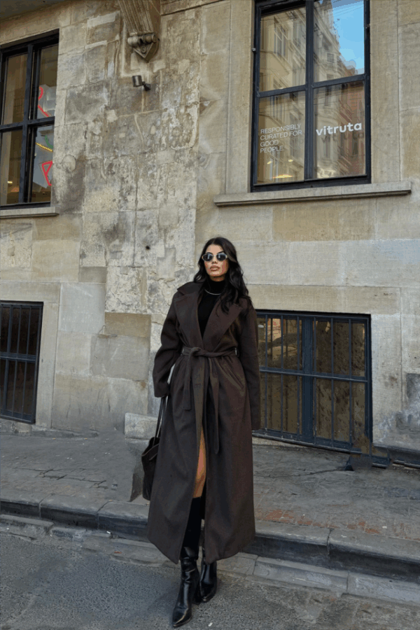 KAŞE KABAN MAXİ - Vizon