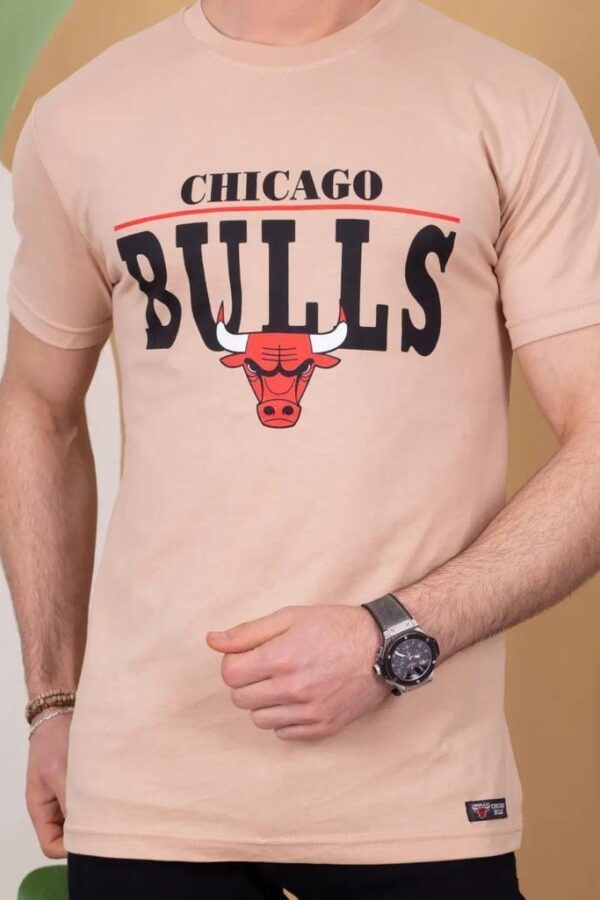 Erkek Kısa Kollu Chicago Bulls Baskılı Tişört
