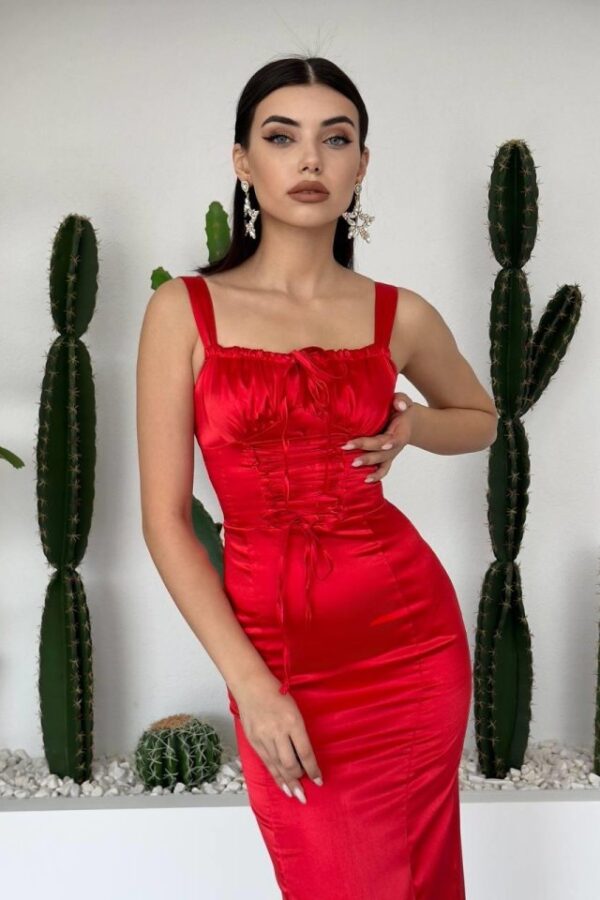 PAG İP ASKILI ELBİSE