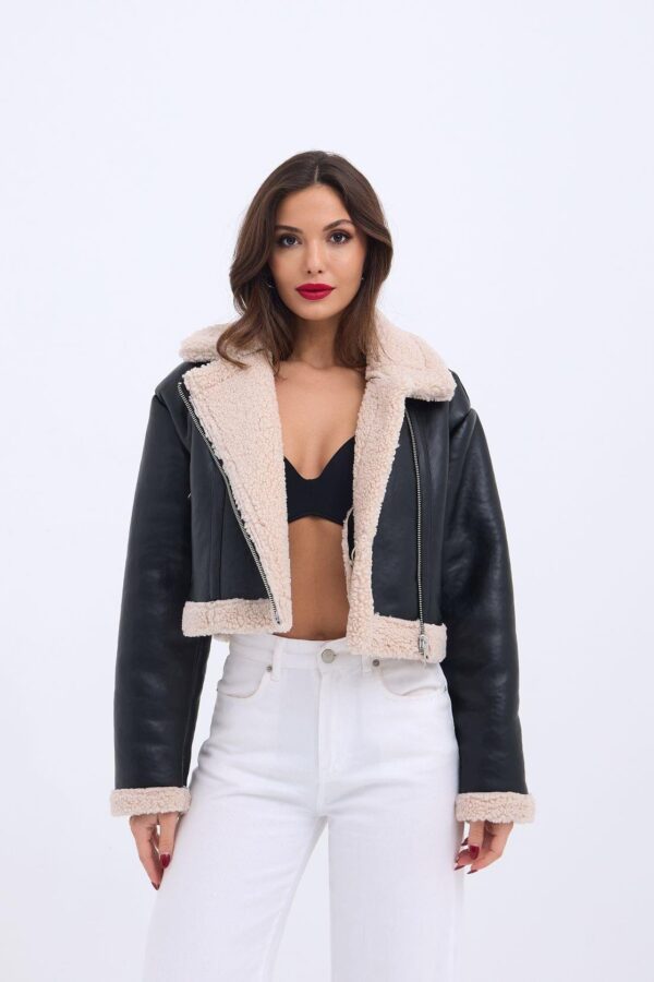 7232 DERİ CEKET-SİYAH