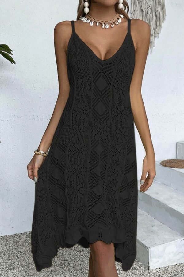 Kadın Ince Askılı Triko Elbise