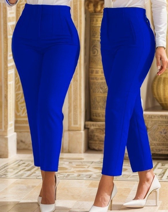 Kadın çima Detay Ithal Krep Pantolon - Görsel 5