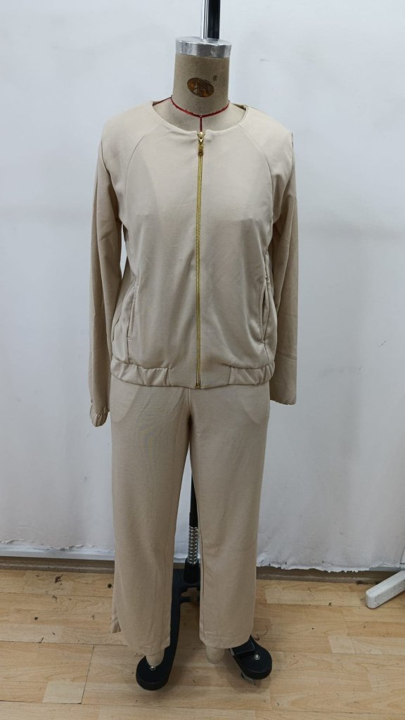 Kadın Uzun Kollu önden Fermuarlı Modal Ceket Ve Pantolon Ikili Takım - Görsel 20