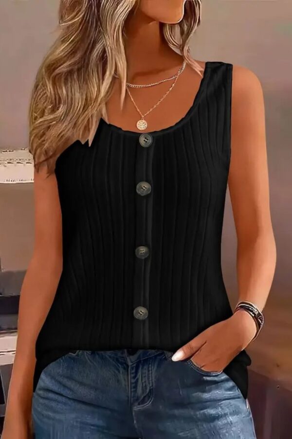 Kadın Askılı Yuvarlak Yaka önden Düğmeli Kalın Fitilli Kaşkorse Bluz