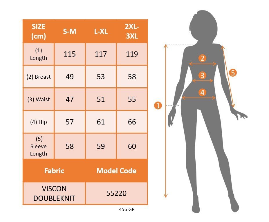 Kadın Uzun Kollu önden Fermuarlı Maxi Viskon Iki Iplik Elbise - Görsel 4