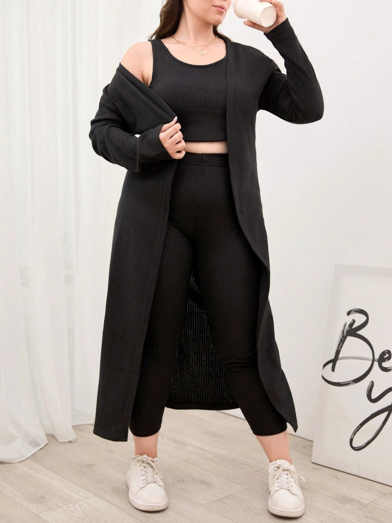 Kadın Uzun Kollu Hırka Atlet Ve Eşofman Yün Viskon üçlü Takım - Görsel 2