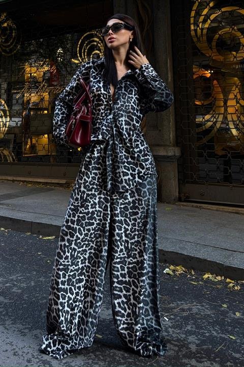 Cosy Animal Desen Kadife Takım 9918