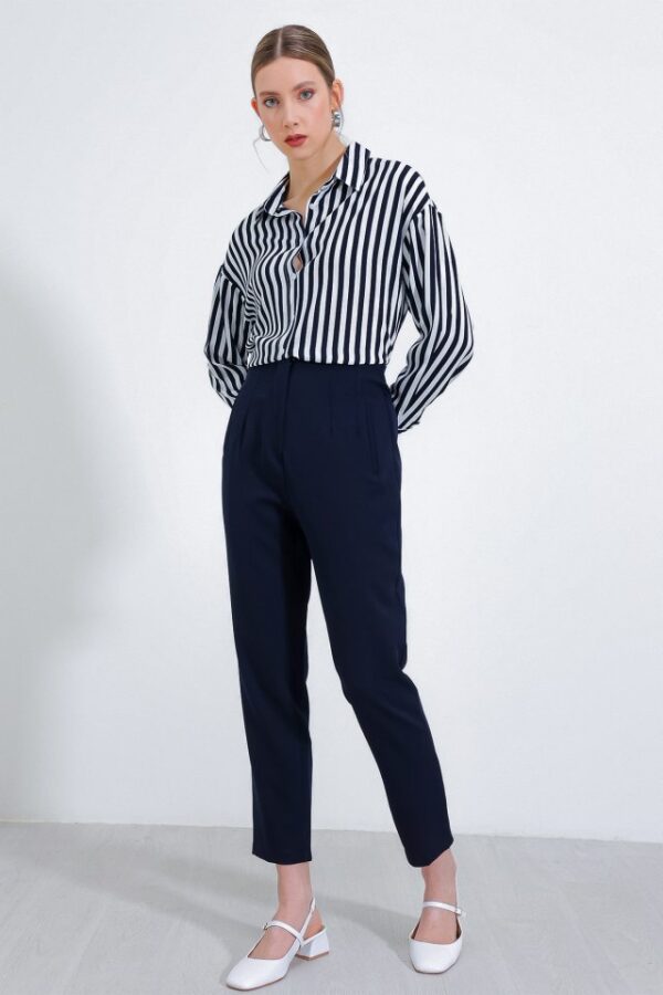 6650 Yüksek Bel Kumaş Pantolon - Mint