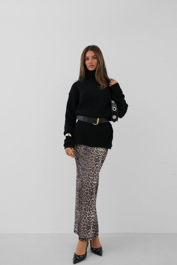 Oversize Balıkçı Yaka Triko Tunik