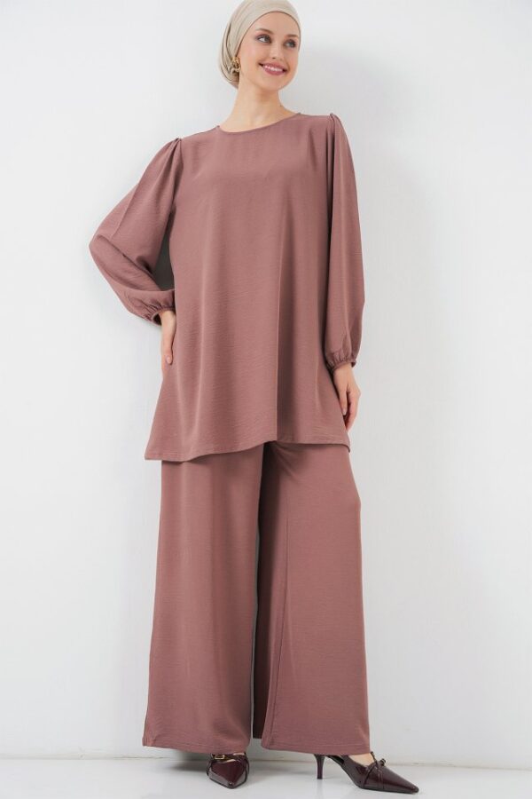 Ayrobin Tunik Pantolon Alt Üst Takım 6712 - Bordo