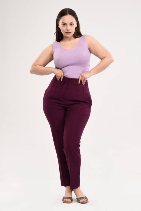 Yüksek Bel Battal Pantolon