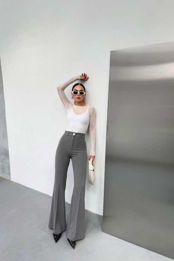 230 Gr Poly Viscose Full Lycra İspanyol Paça Pantolon