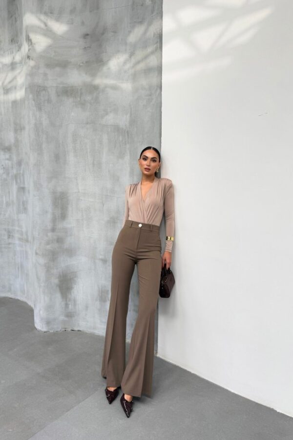 230 Gr Poly Viscose Full Lycra İspanyol Paça Pantolon