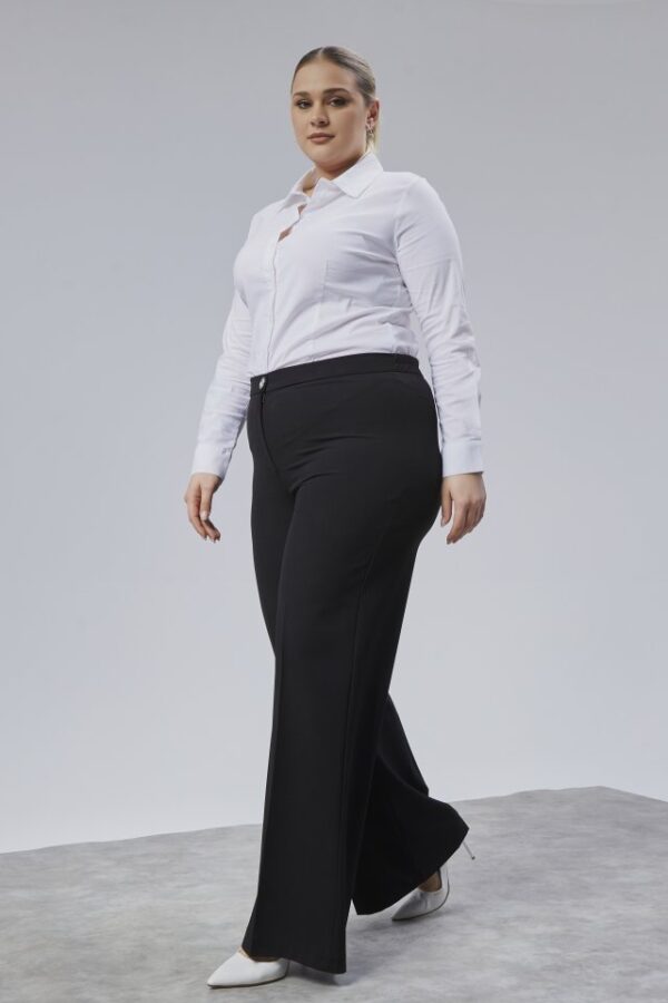 Poly Viscose Full Lycra Beli̇ Lasti̇kli̇ Battal Pantolon