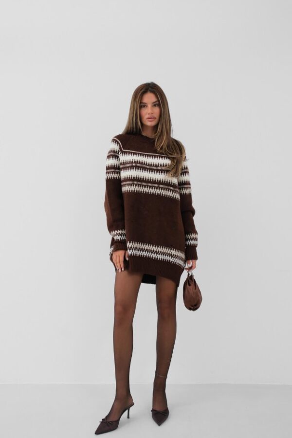 Nakışlı Oversize Kazak