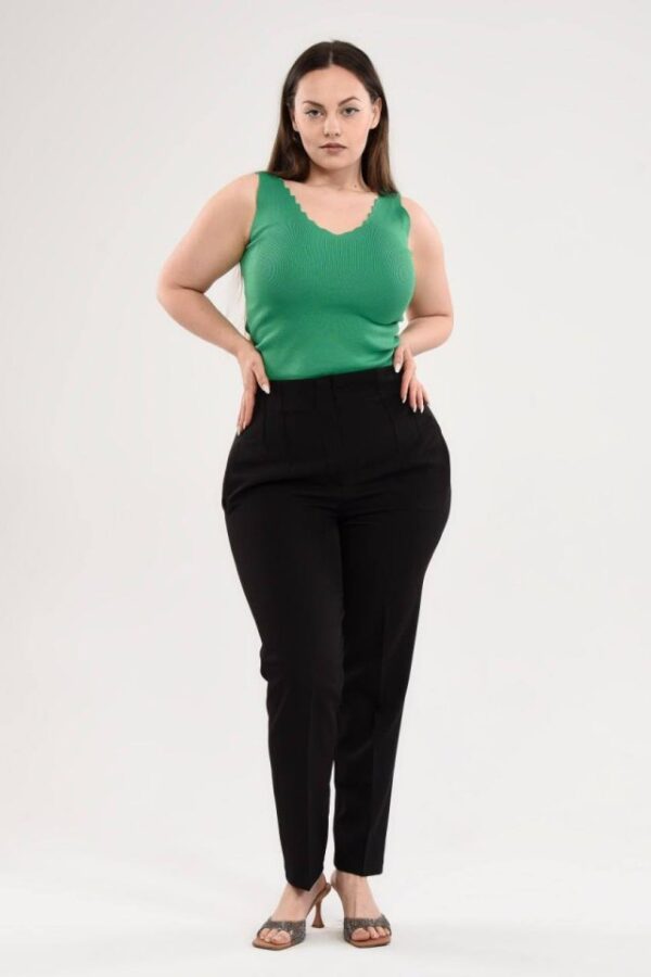 Yüksek Bel Battal Pantolon