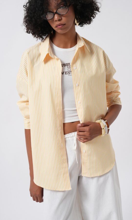 Çizgili Basic Gömlek