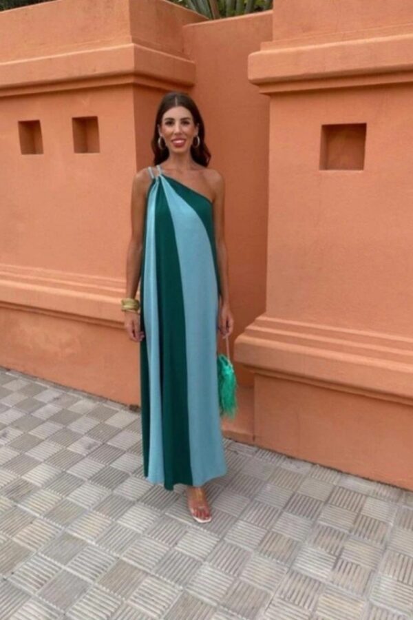 ÇİFT RENKLİ ELBİSE