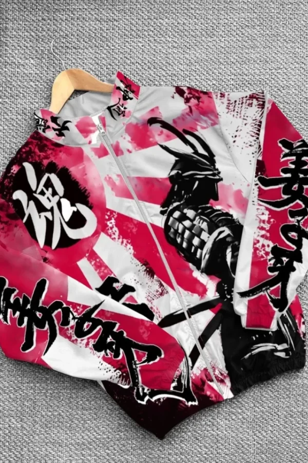 Unisex Dijital Baskılı Paraşüt Rüzgarlık - Renkli