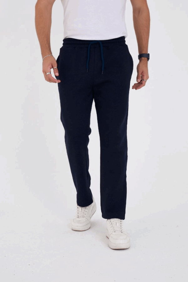 Unisex Üç İplik Basic Eşofman Pantolon - Lacivert
