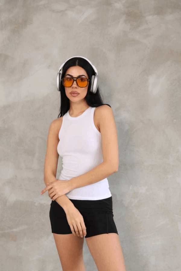 Kolsuz Badi Bluz - Beyaz