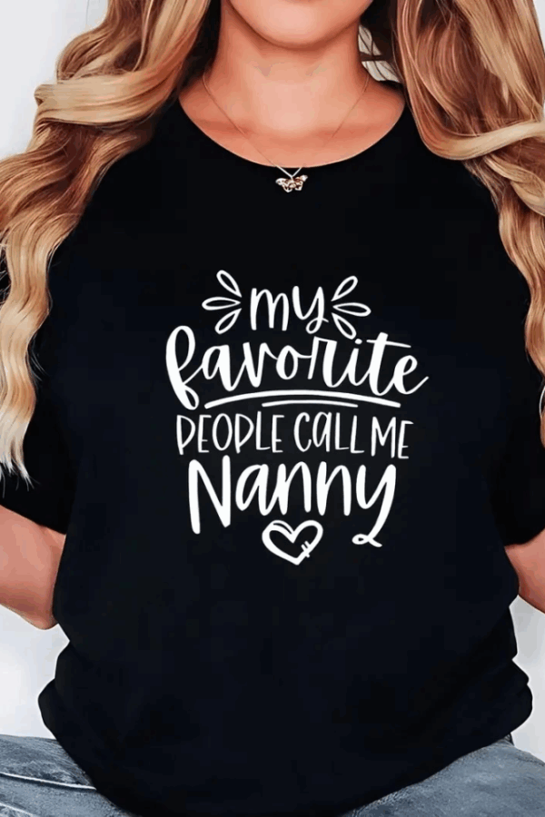 Baskılı Oversize Bisiklet Yaka T-shirt - Siyah