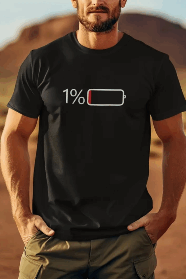 Baskılı Oversize Bisiklet Yaka T-shirt - Siyah